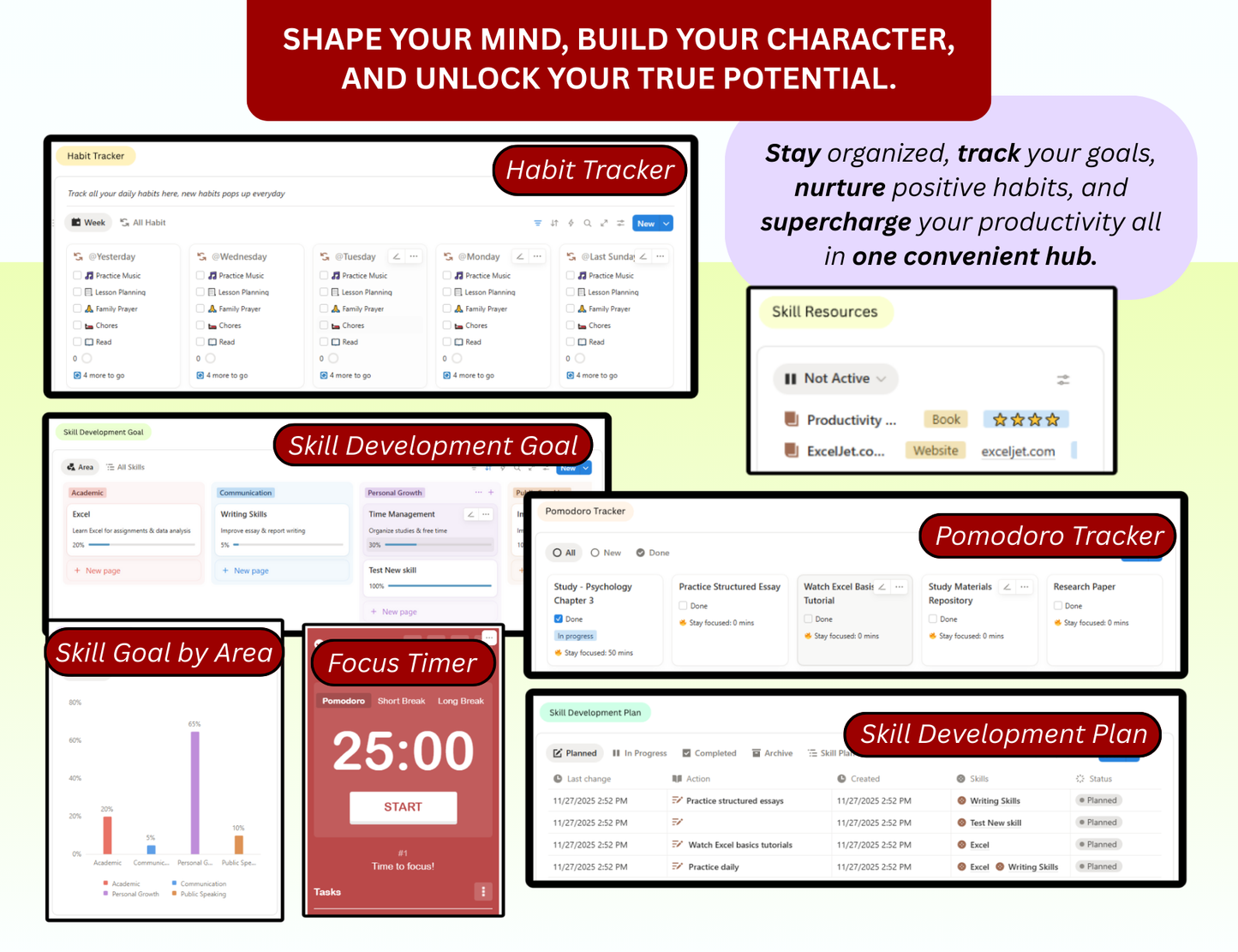 Notion Student Planner