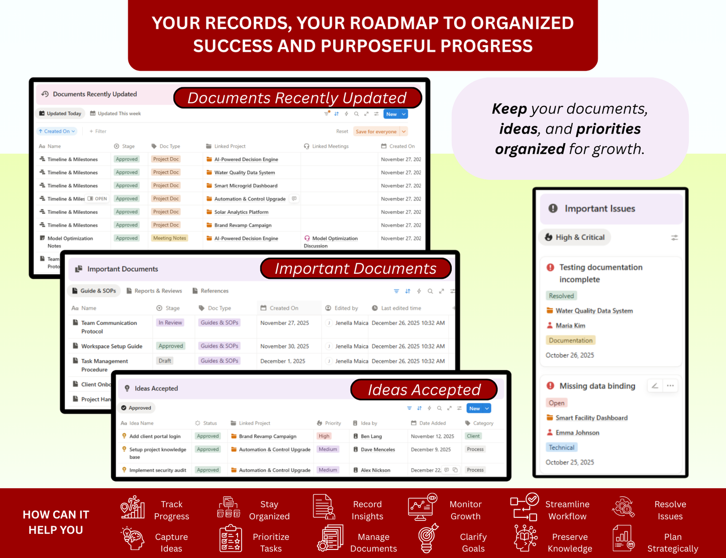 Business Planner Notion Template