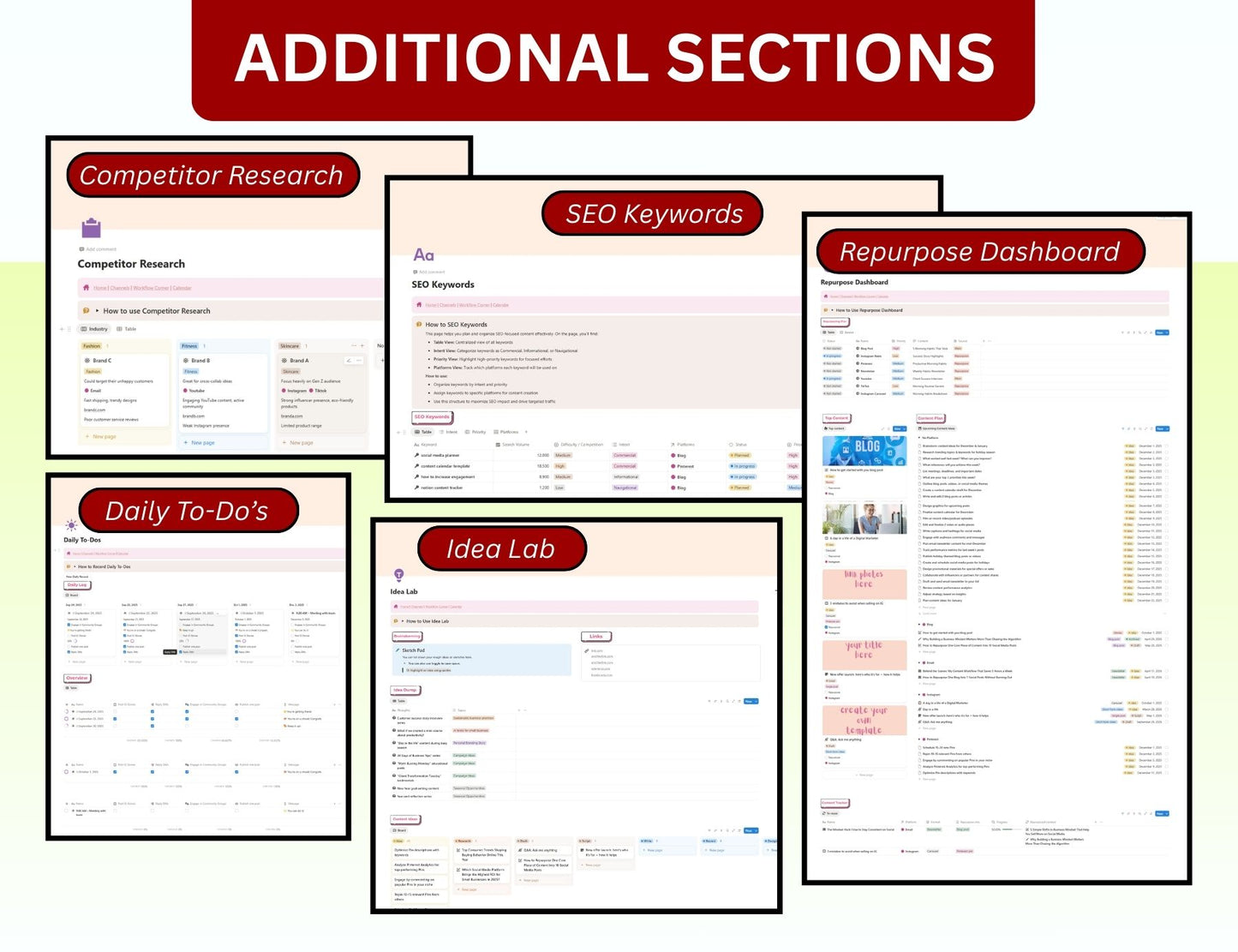 Content Notion Planner