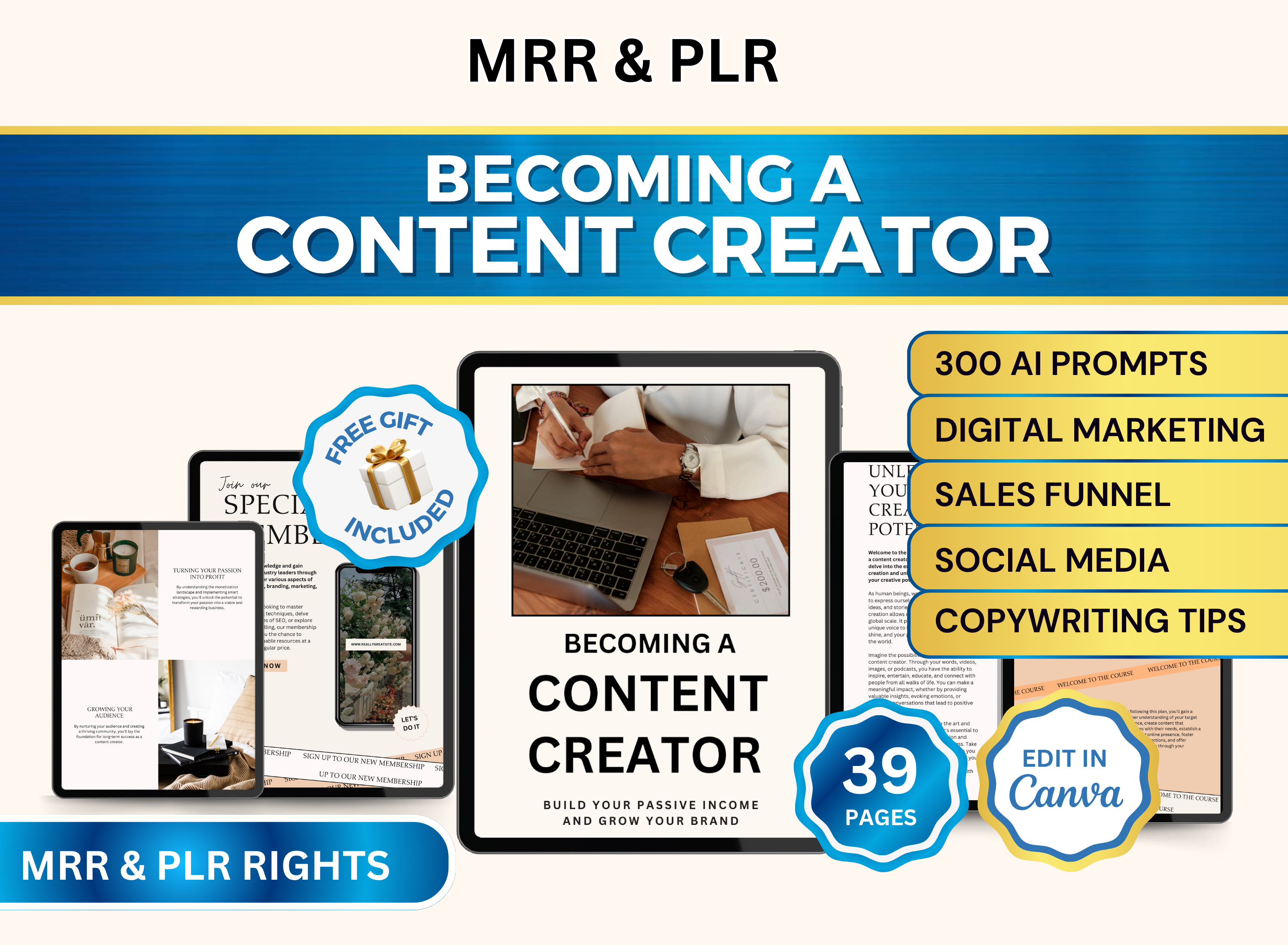 Becoming a Content Creator | MRR PLR Ebook – PLRDUCK.COM