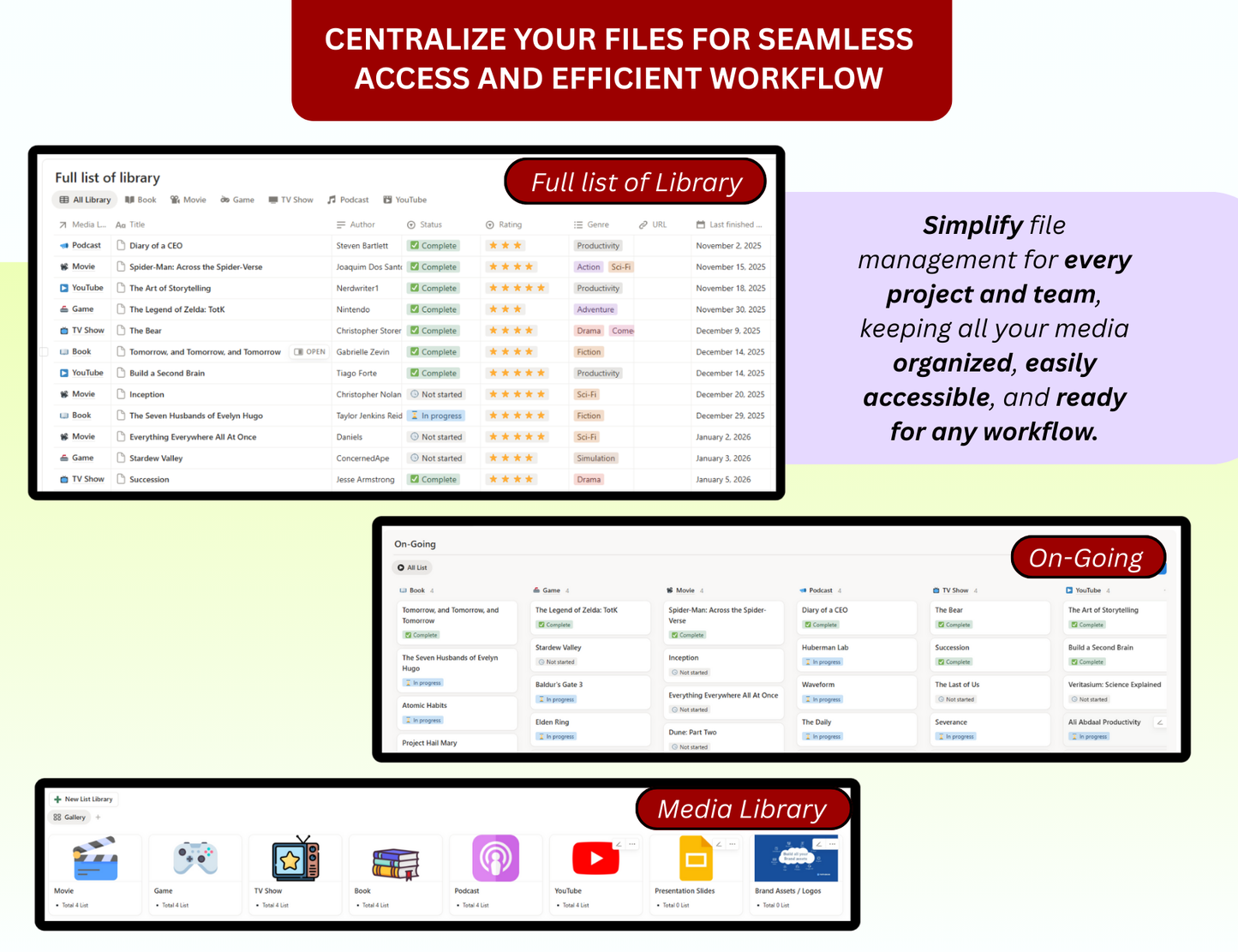 Essential Notion Planner Bundle