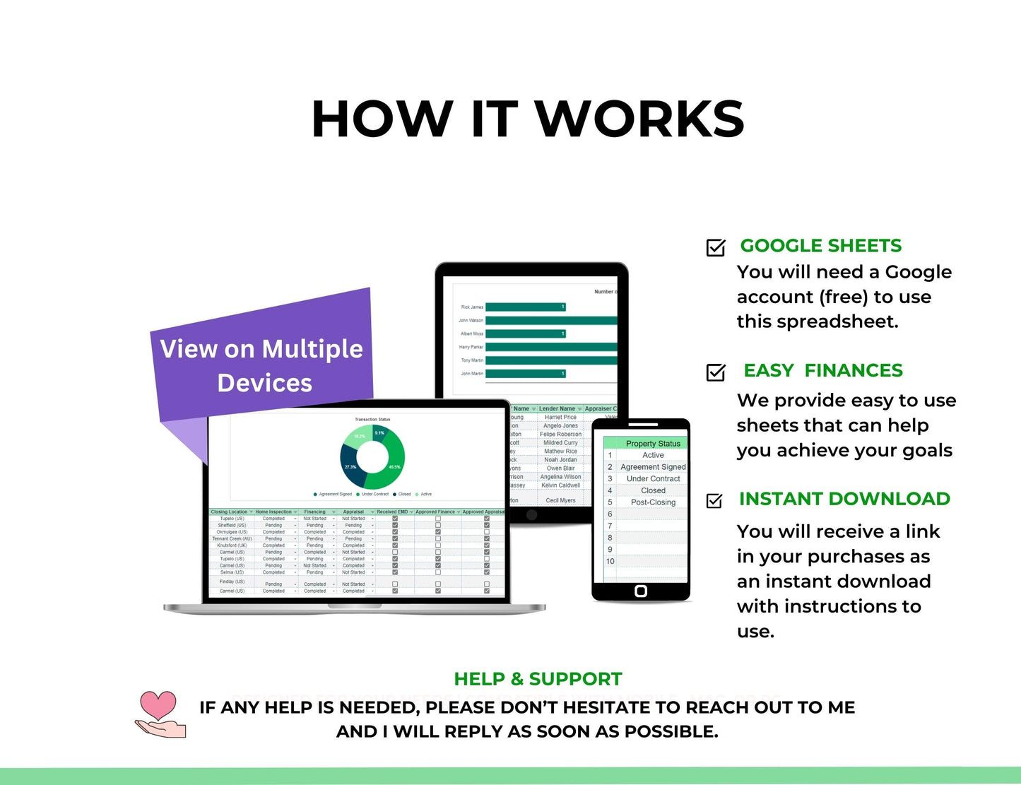 real estate transaction tracker