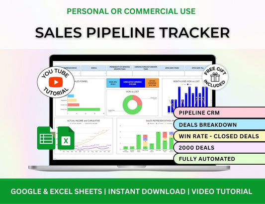 Sales Pipeline Tracker Excel Template Google Sheets Spreadsheets