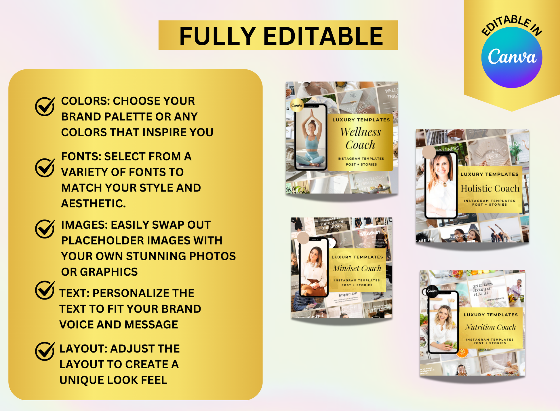 Coach Templates, MRR Package, Plr bundle, Plr canva templates, MRR, Master resell canva, Canva templates, Canva, planner template