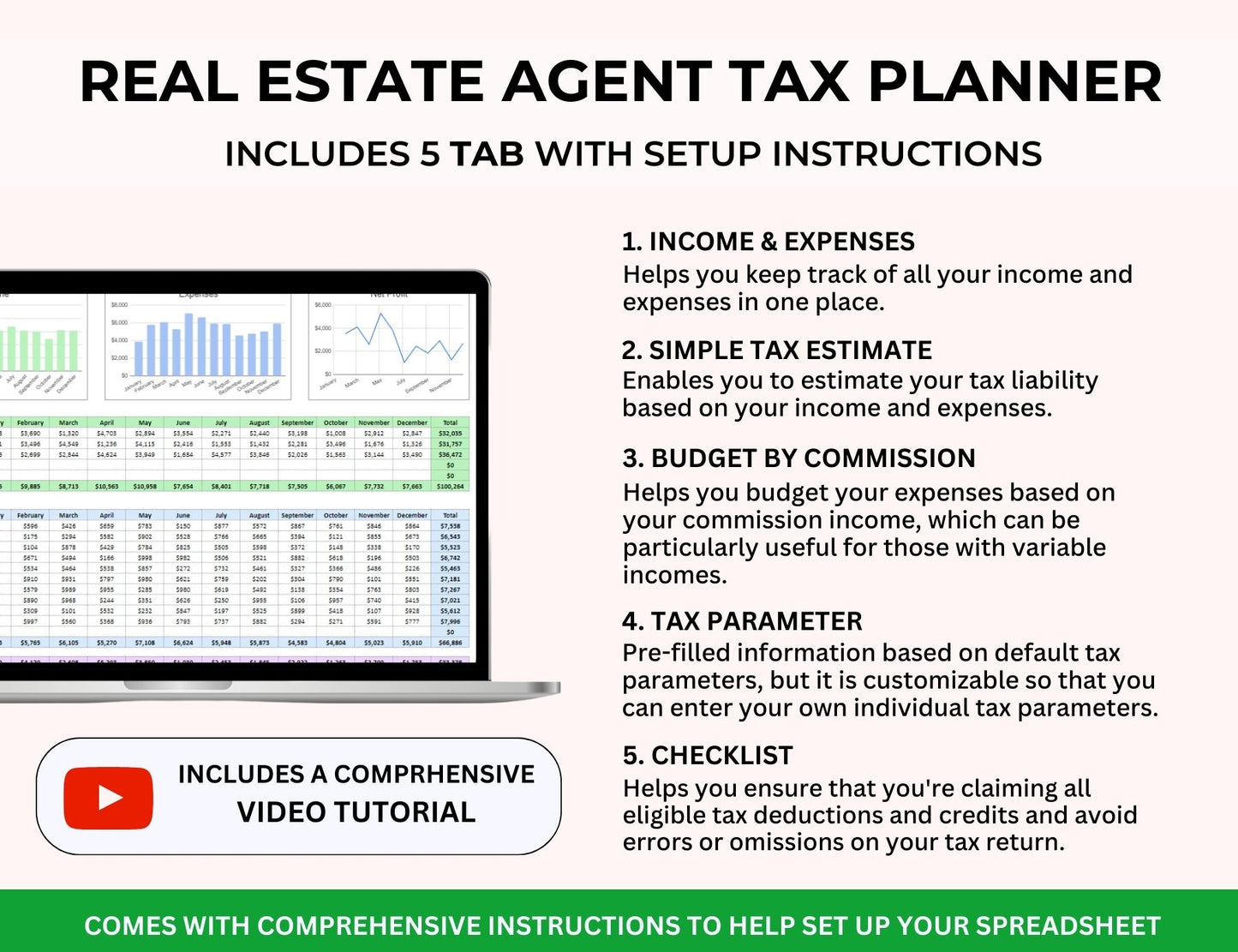 Real Estate Spreadsheet Bundle Master Resell Rights