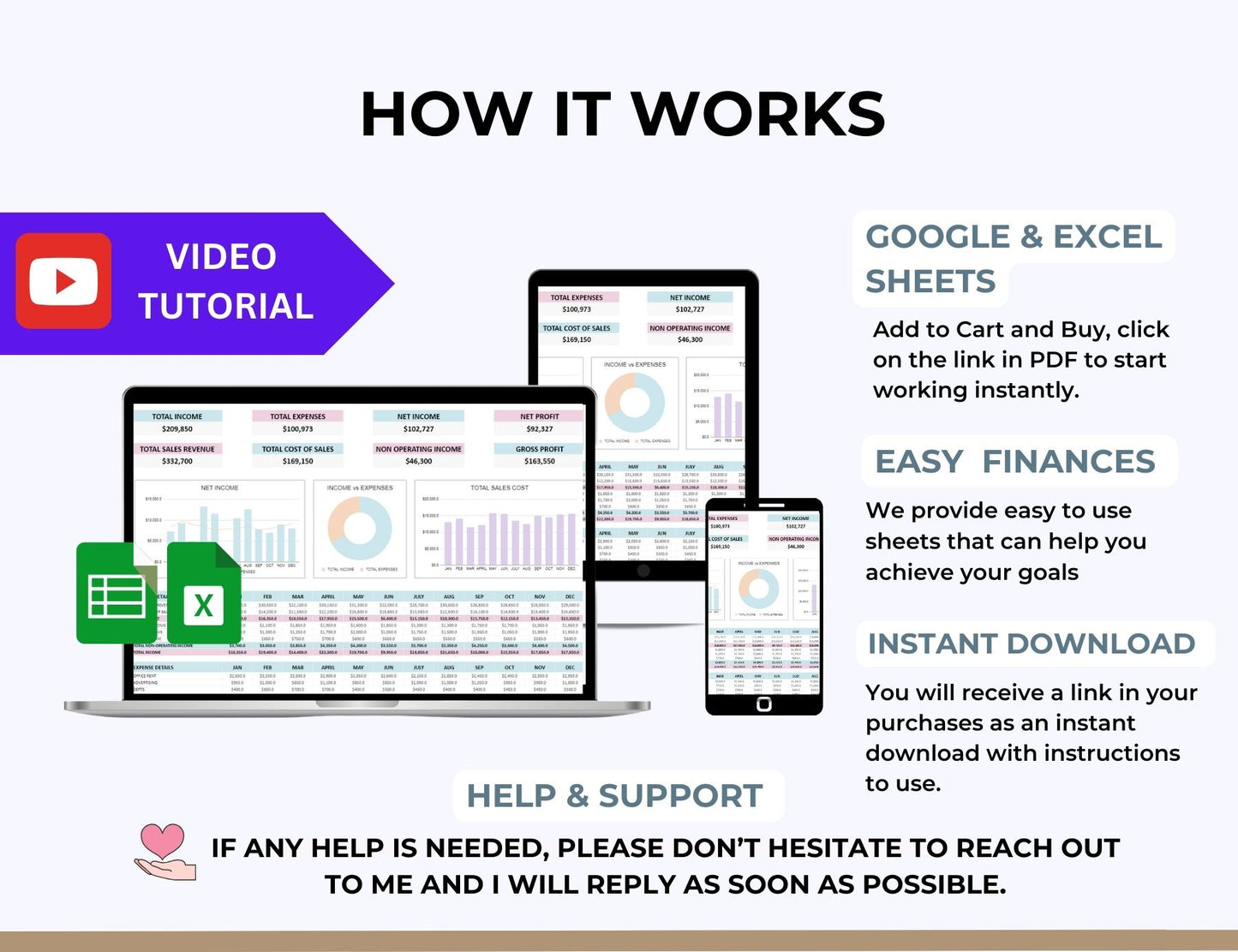 Profit and Loss Statement Spreadsheet