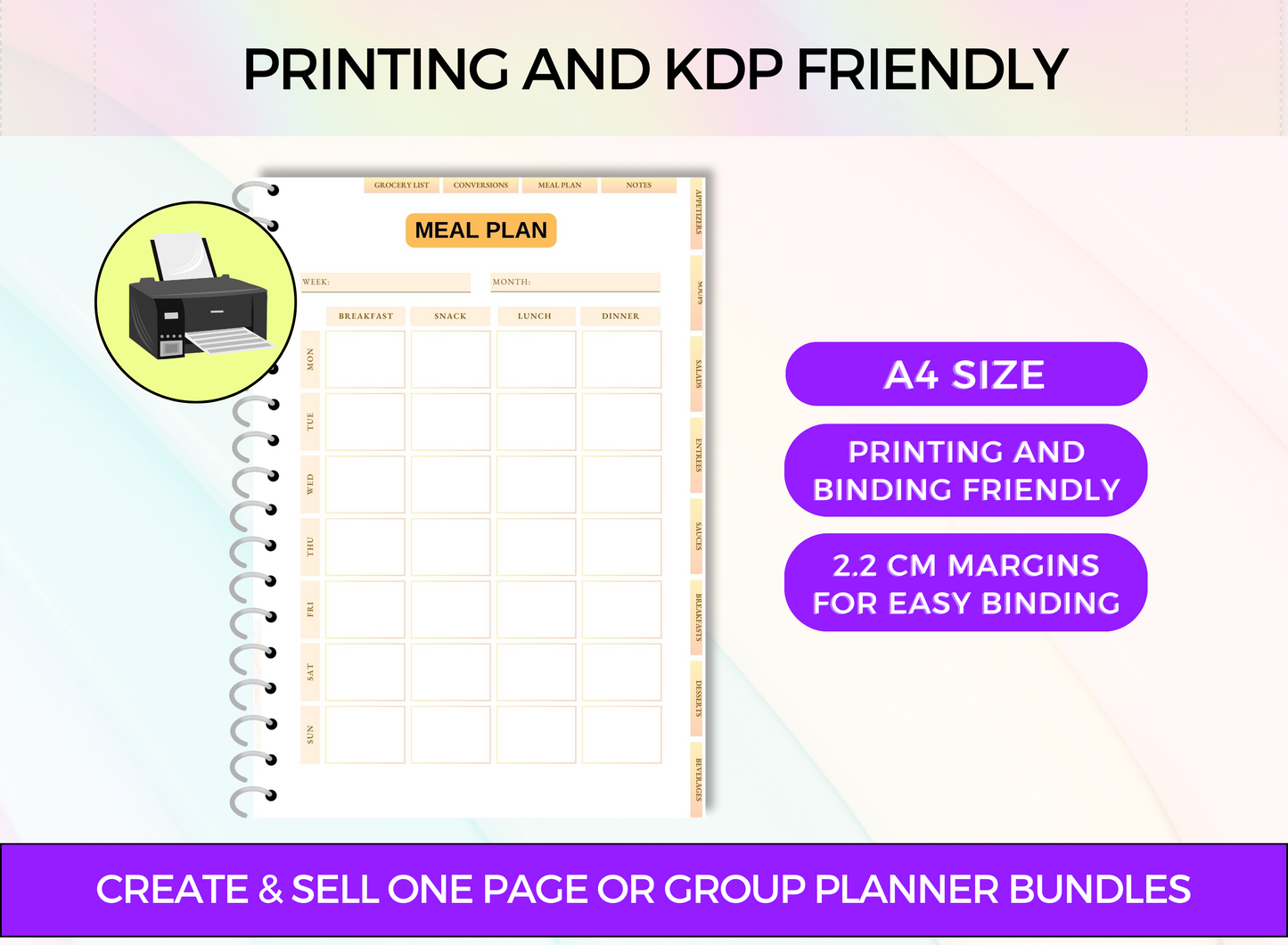 PLR Printable Recipe Journal