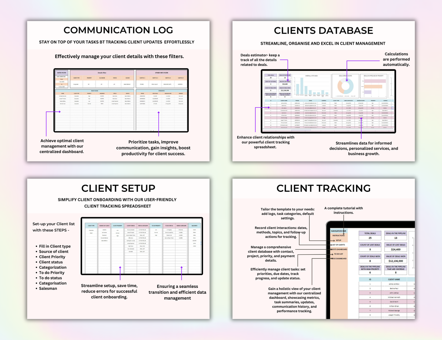 PLR Small Business Spreadsheet CRM, Business Tracker