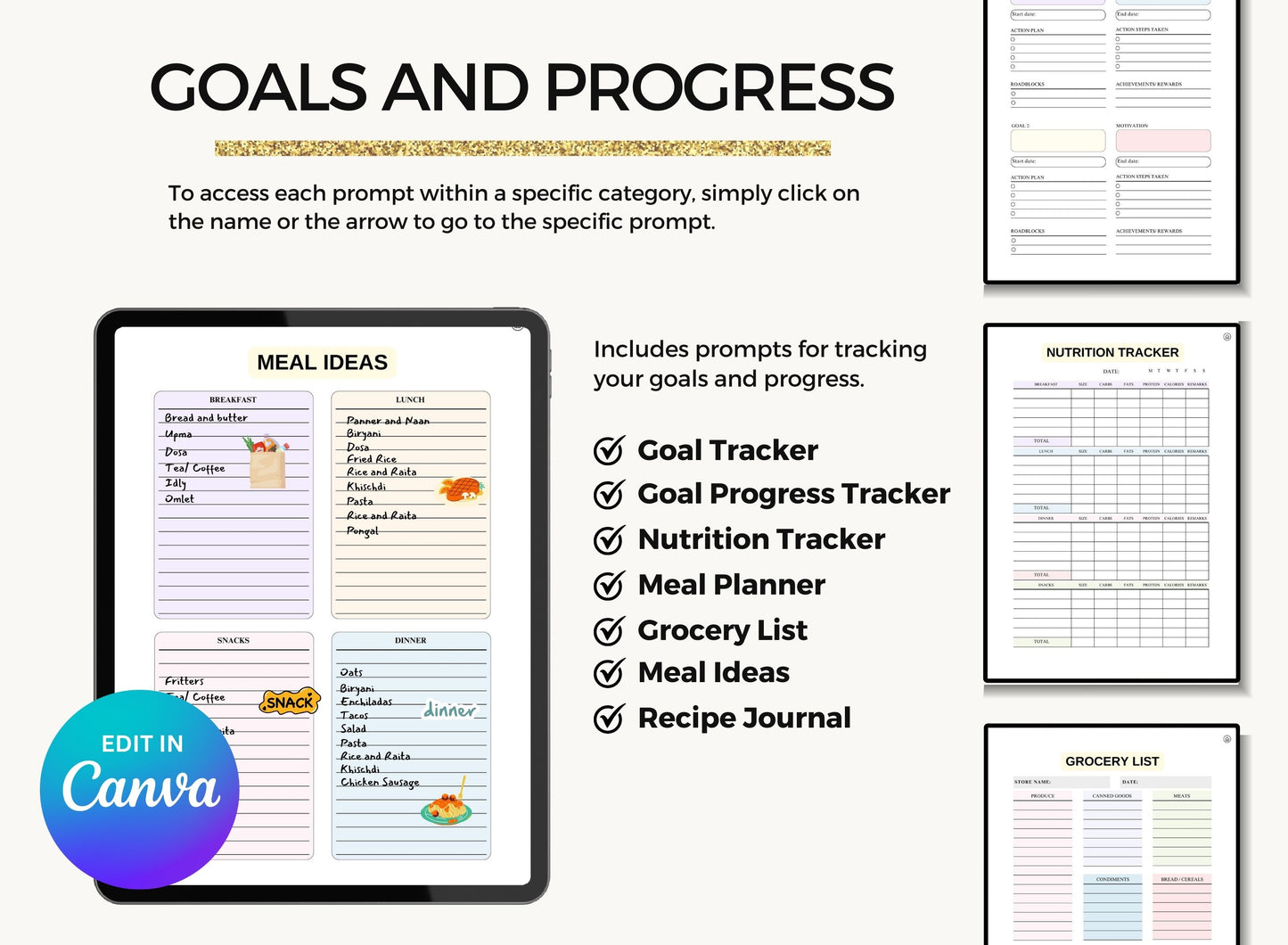 Health & Fitness PLR Planner, Resell Planner, Commercial Planners