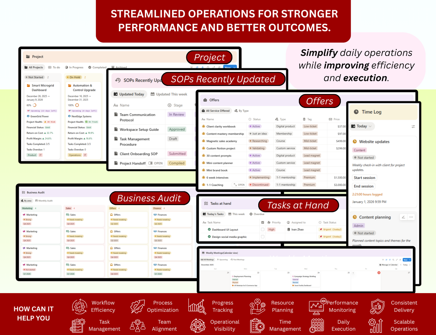 Business Planner Notion Template