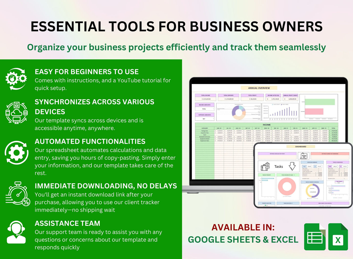 Small Business All In One Service CRM Planner