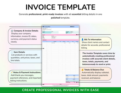 Invoice Tracker Google Sheets Invoice Generator Spreadsheet