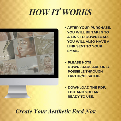 200 Skincare Social Media Templates | Esthetician Instagram Template