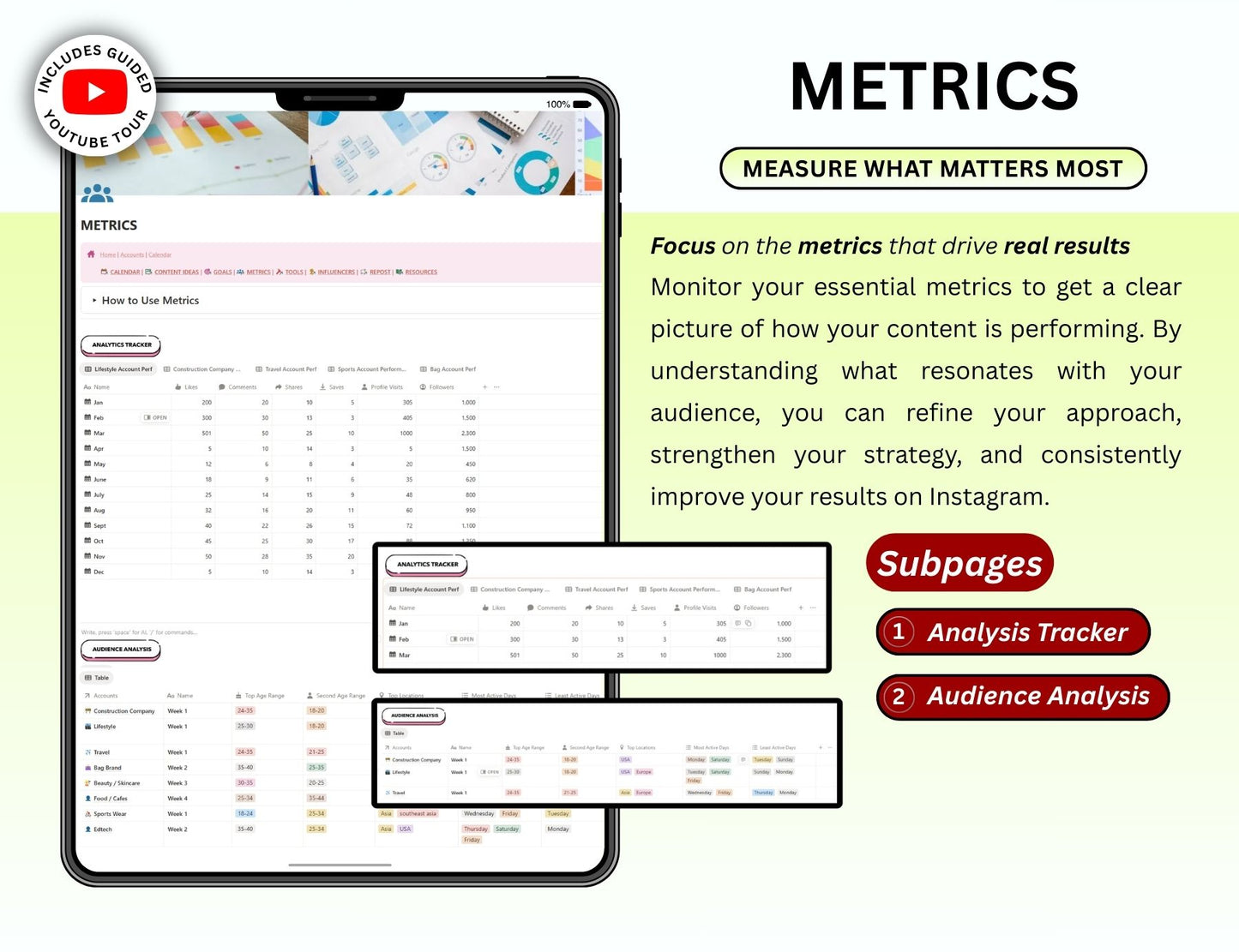 Instagram Planner Notion