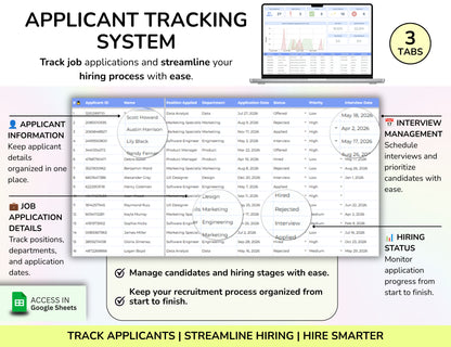 Human Resource Complete Package – 15-in-1 HR Spreadsheet Bundle