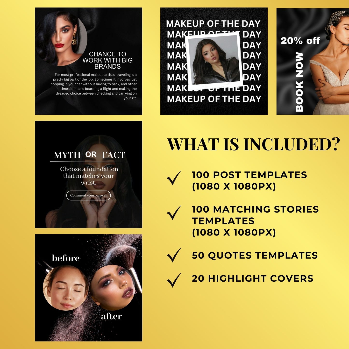 Lash Tech Templates | Lash Extension Instagram Templates
