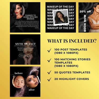 Lash Tech Templates | Lash Extension Instagram Templates