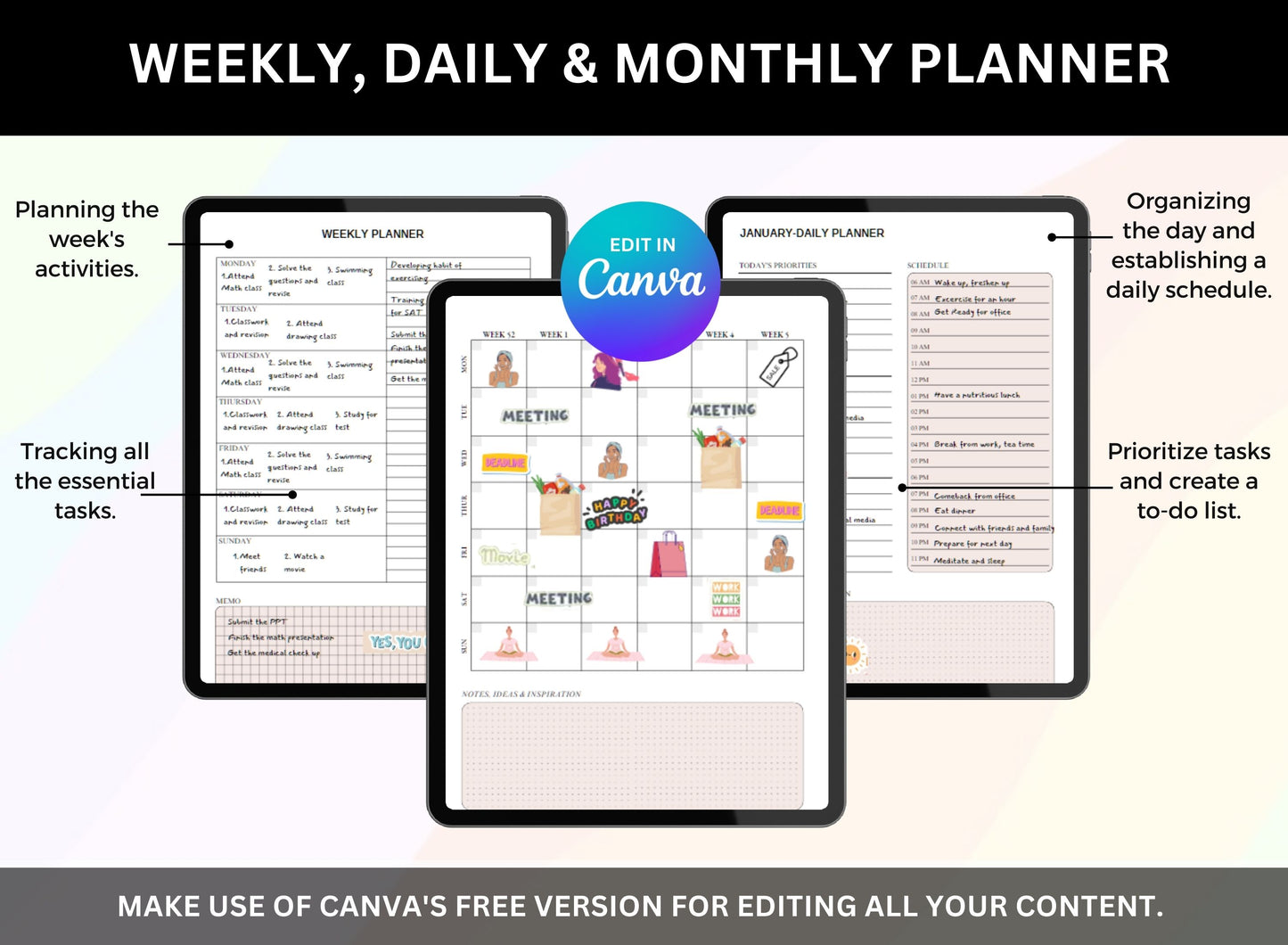 PLR Girl Planner Resell Planner with Master Resell Rights