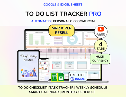 PLR Life Organizor Spreadsheet Bundle, Plr Bundle, Master Resell Rights, MRR, Done for you, Plr Tracker, PLR Google Sheets, Passive Income