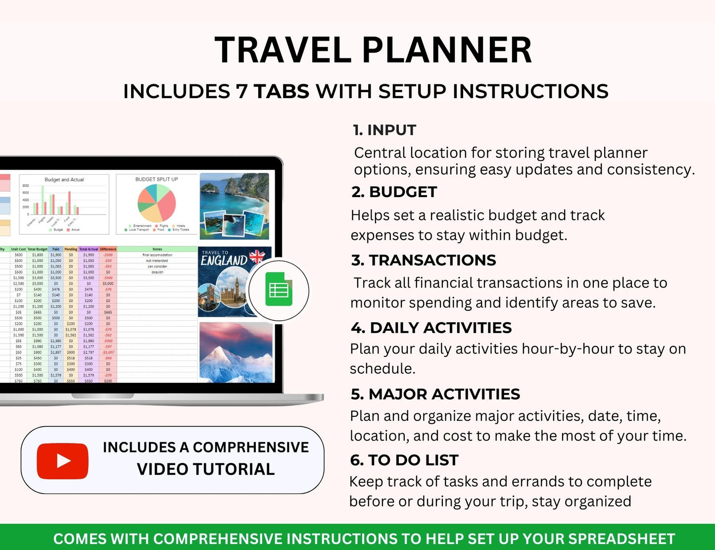 Family Organizer Spreadsheet Bundle Master Resell Rights