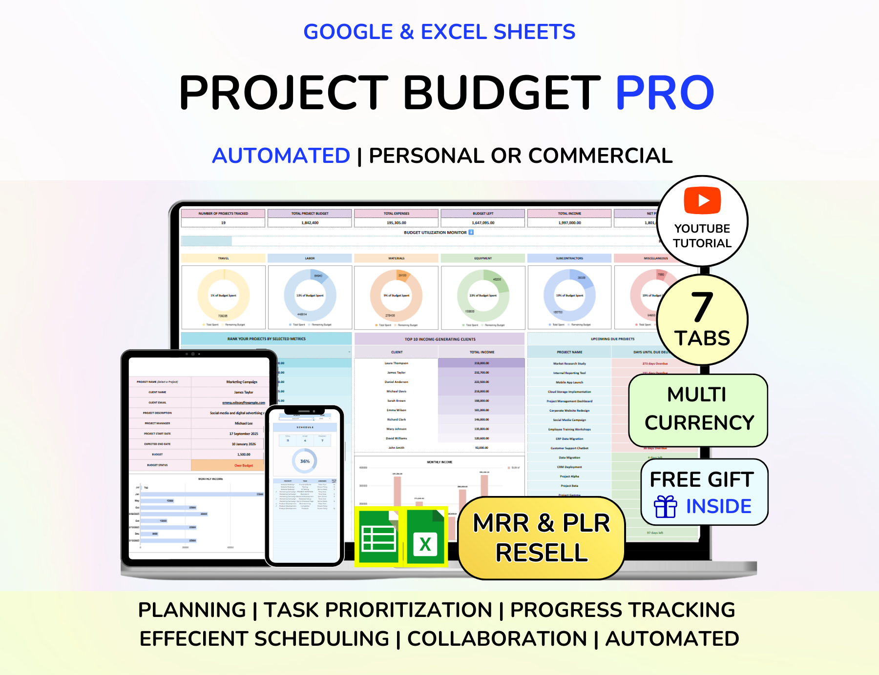 Project Budget, Project Cost Tracker, Project Expenses, Project Bookkeeping, Project Management, Income and Expenses, Construction Expense, Job Expense Tracker, Project Profit Loss, Project Cash Flow, Construction Project, Business Expenses, Project Finances