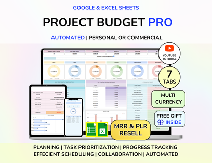 Project Budget, Project Cost Tracker, Project Expenses, Project Bookkeeping, Project Management, Income and Expenses, Construction Expense, Job Expense Tracker, Project Profit Loss, Project Cash Flow, Construction Project, Business Expenses, Project Finances