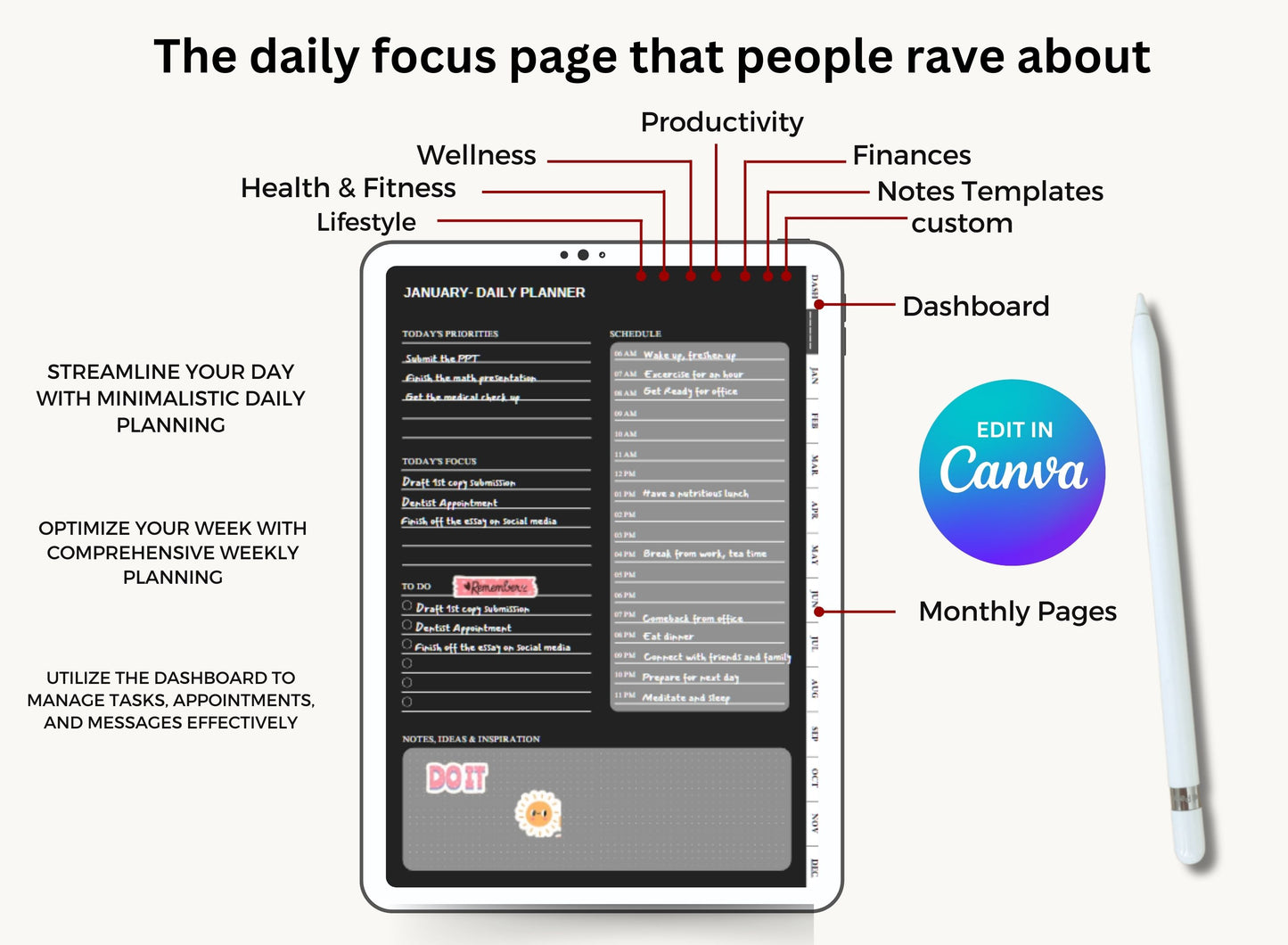 ADHD Planners, ADHD Planner Book, ADHD Planner Adult, ADHD Planner