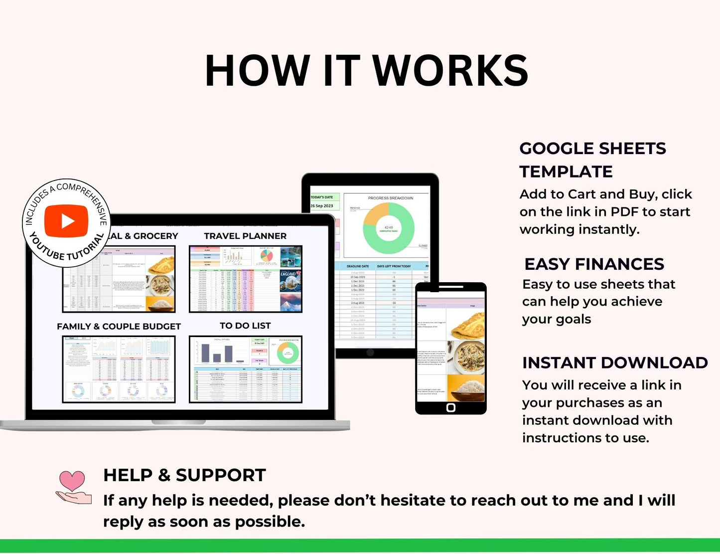 Productivity Spreadsheet Bundle with Master Resell Rights