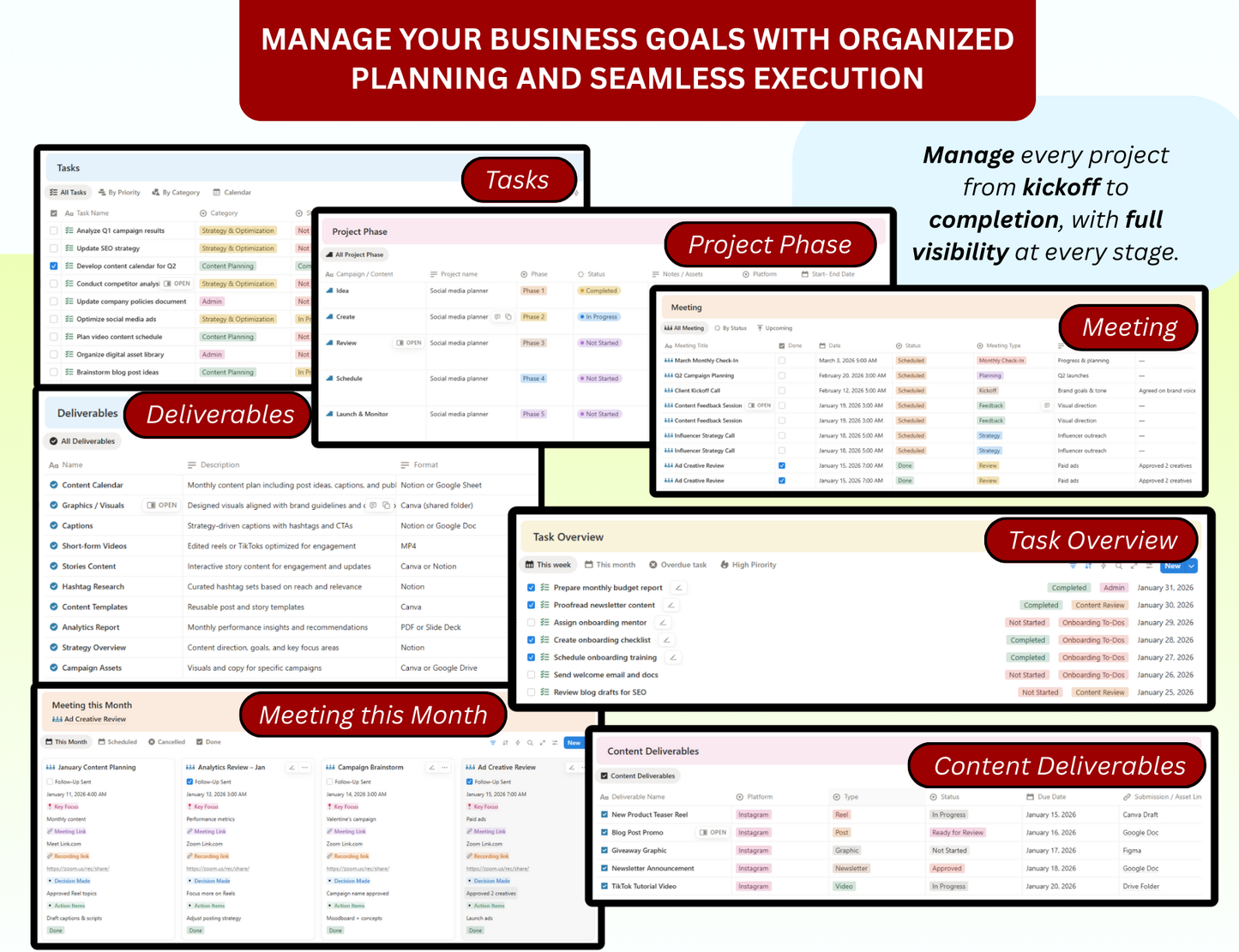 Client Portal Notion Template