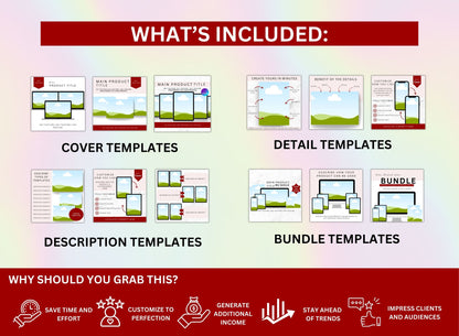 Canva Mockups Etsy Mockups Digital Product Listing Mockups Digital templates