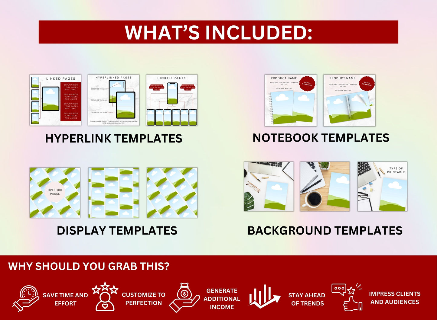 Canva Mockups Etsy Mockups Digital Product Listing Mockups Digital templates