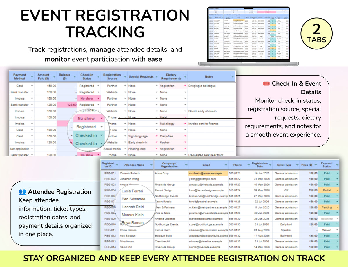 Event Planning Business Template, Party Planner, Event Management