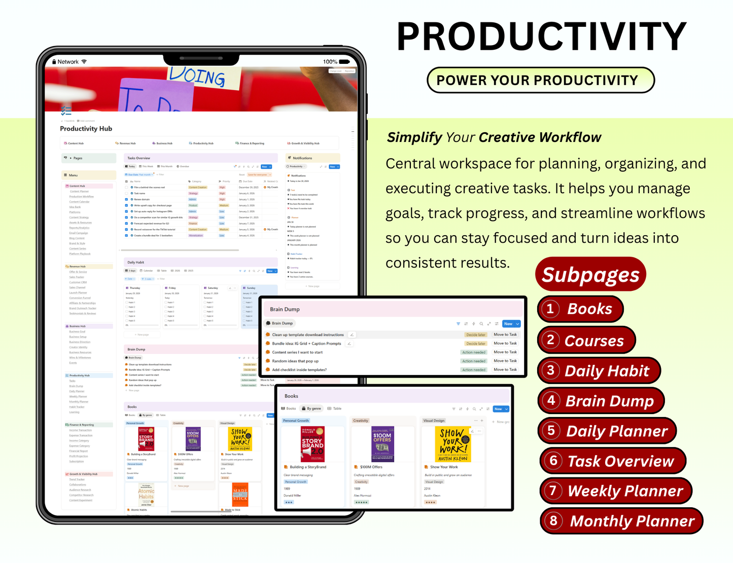 Creator Planner Notion Template