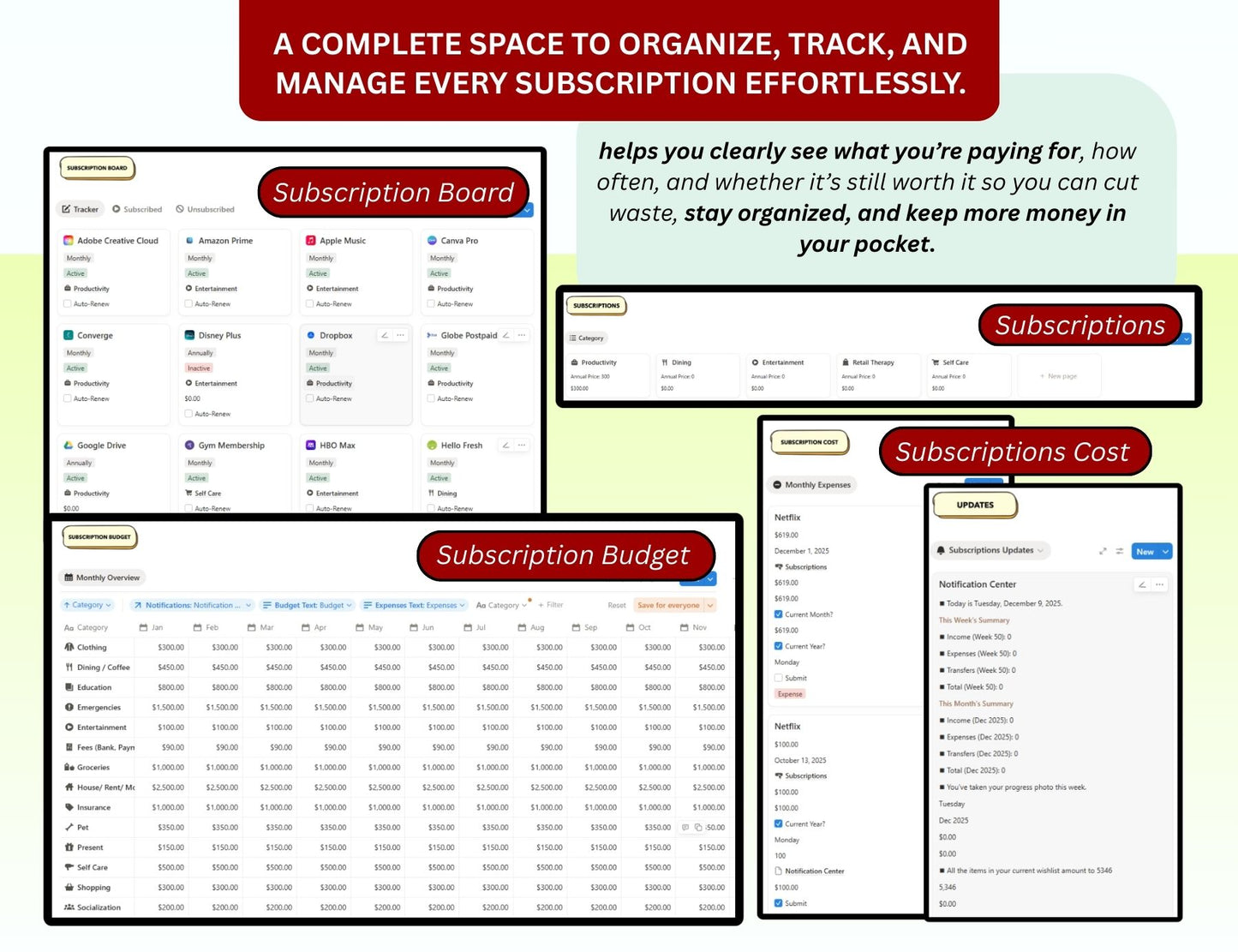 Budget Notion Template