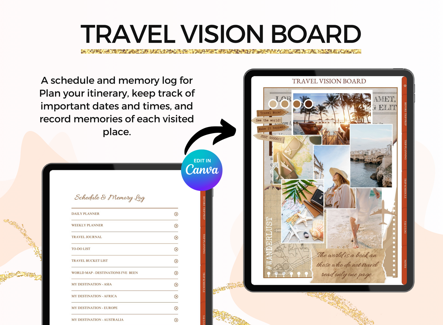 PLR Printable Travel Journal