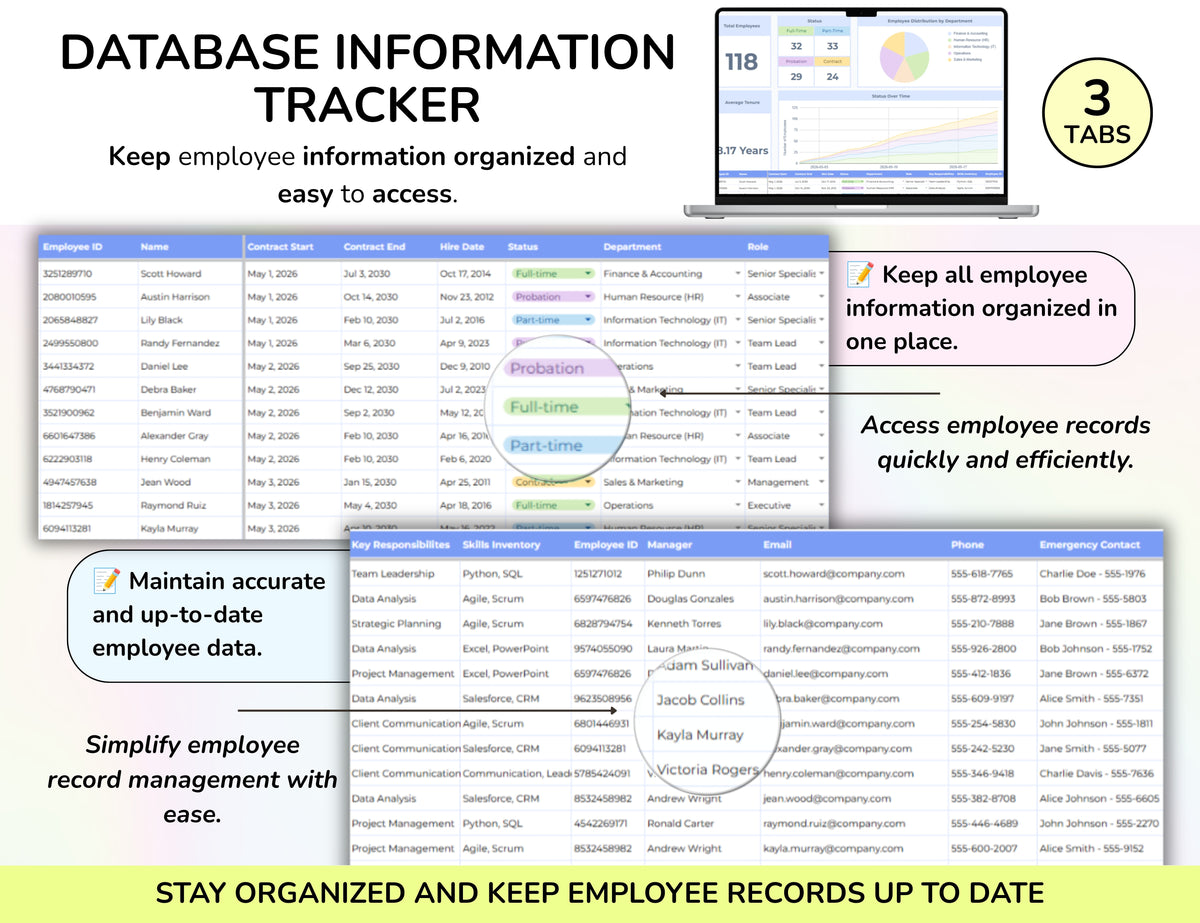 Human Resource Complete Package – 15-in-1 HR Spreadsheet Bundle