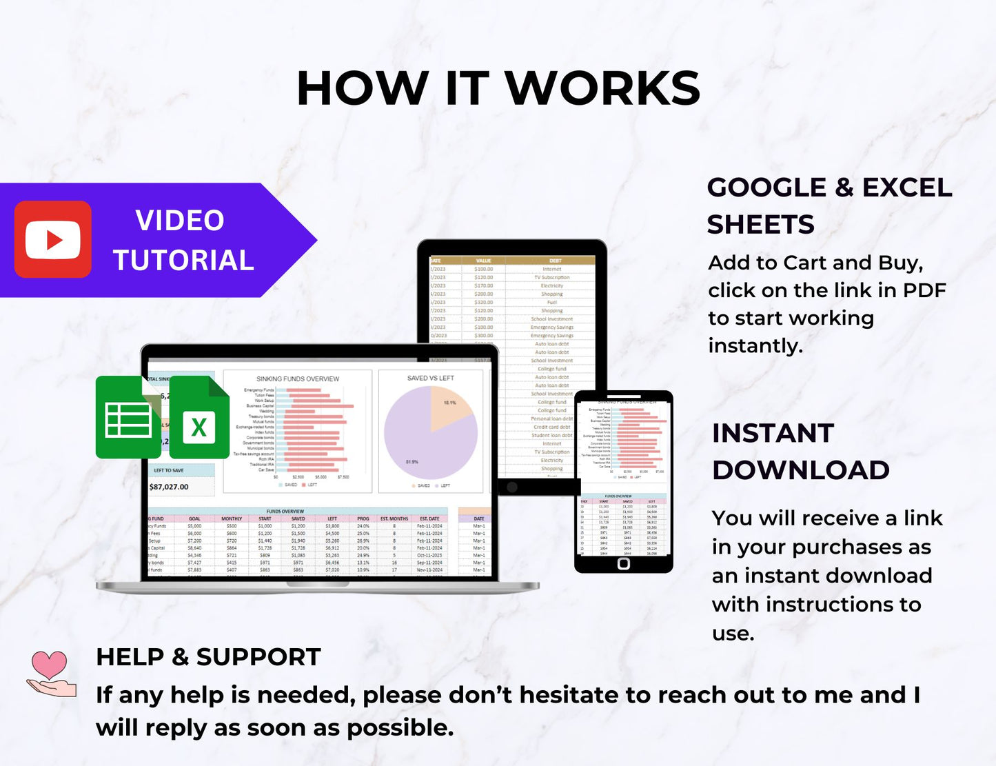 Sinking Funds Spreadsheet