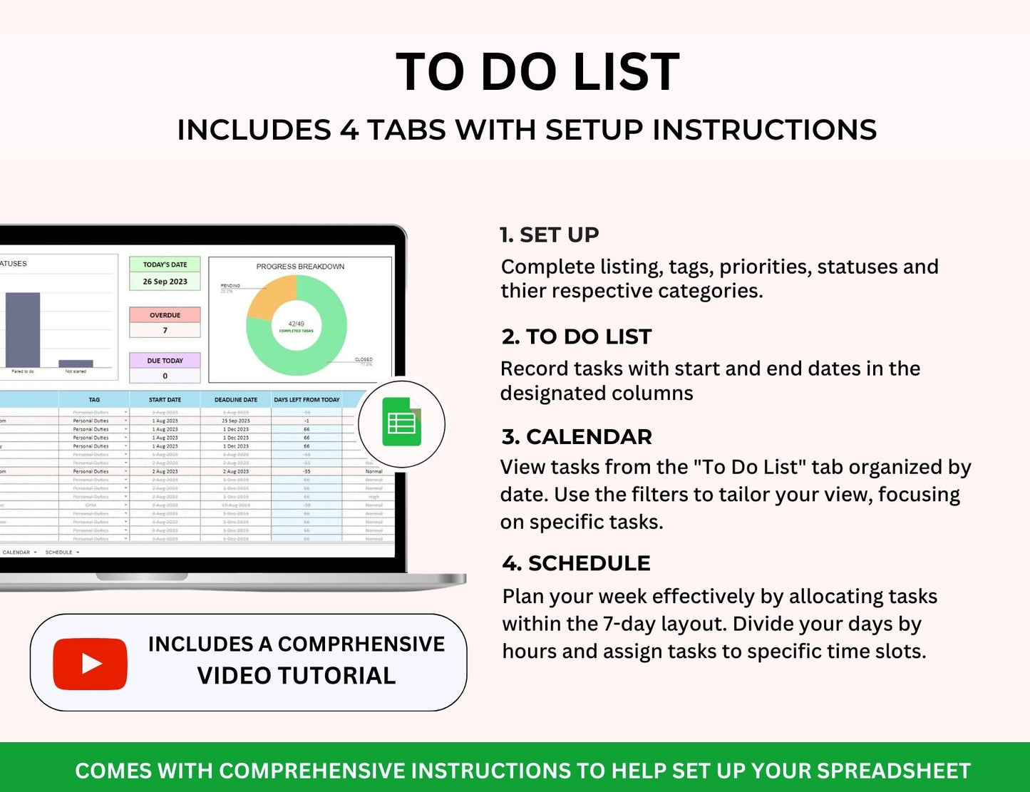 Family Organizer Spreadsheet Bundle Master Resell Rights