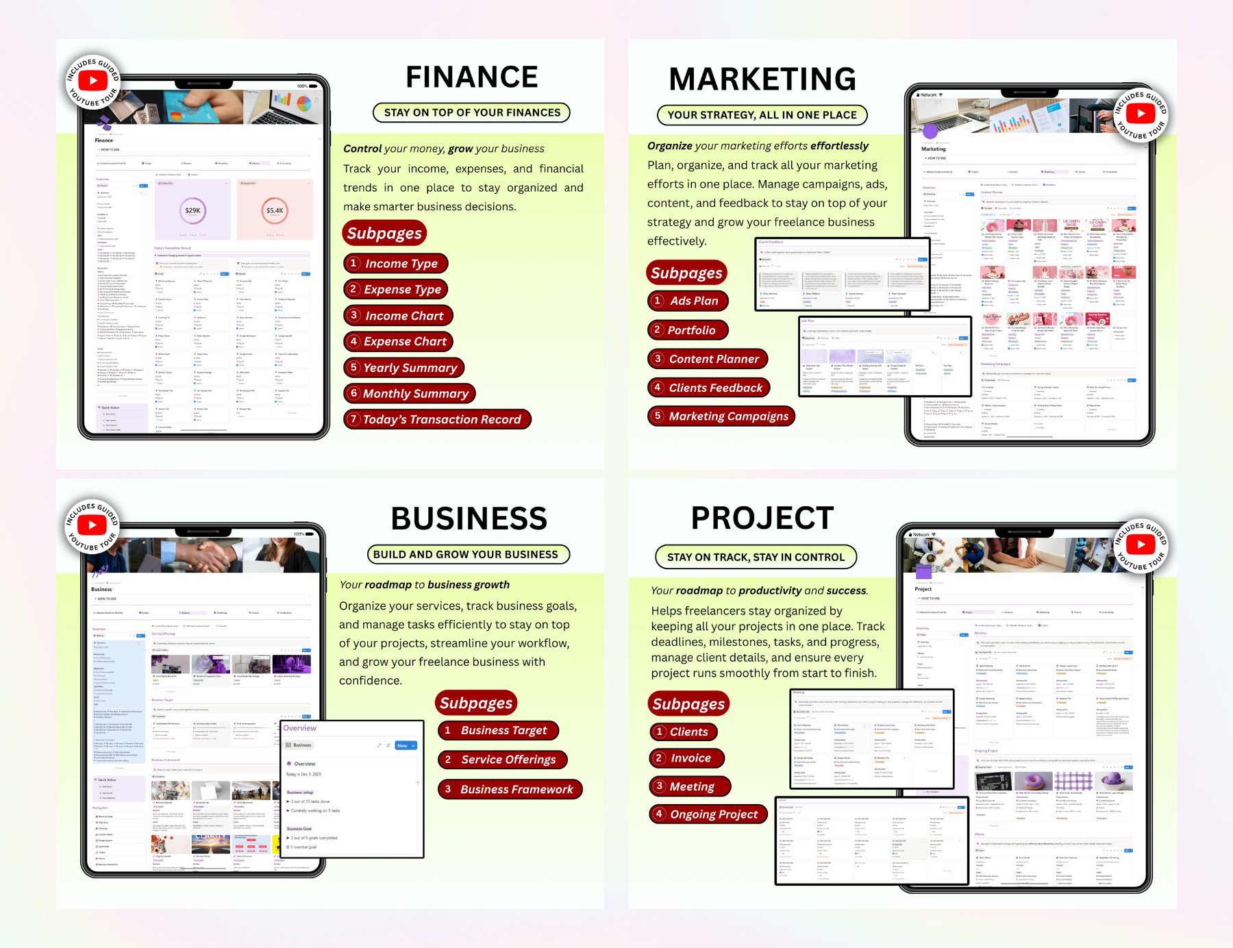 Small Business Notion Planner, notion life planner, Notion for Freelancers, notion finance tracker, notion finance template, notion finance planner, notion business tracking, notion business template, notion business dashboard, life planner, finance tracker notion template, finance tracker notion, finance tracker, Finance template, finance planner, finance notion template, finance dashboard, digital life planner, business tracker template, business tracker notion, business template, business progress notion