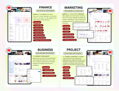 Small Business Notion Planner, notion life planner, Notion for Freelancers, notion finance tracker, notion finance template, notion finance planner, notion business tracking, notion business template, notion business dashboard, life planner, finance tracker notion template, finance tracker notion, finance tracker, Finance template, finance planner, finance notion template, finance dashboard, digital life planner, business tracker template, business tracker notion, business template, business progress notion