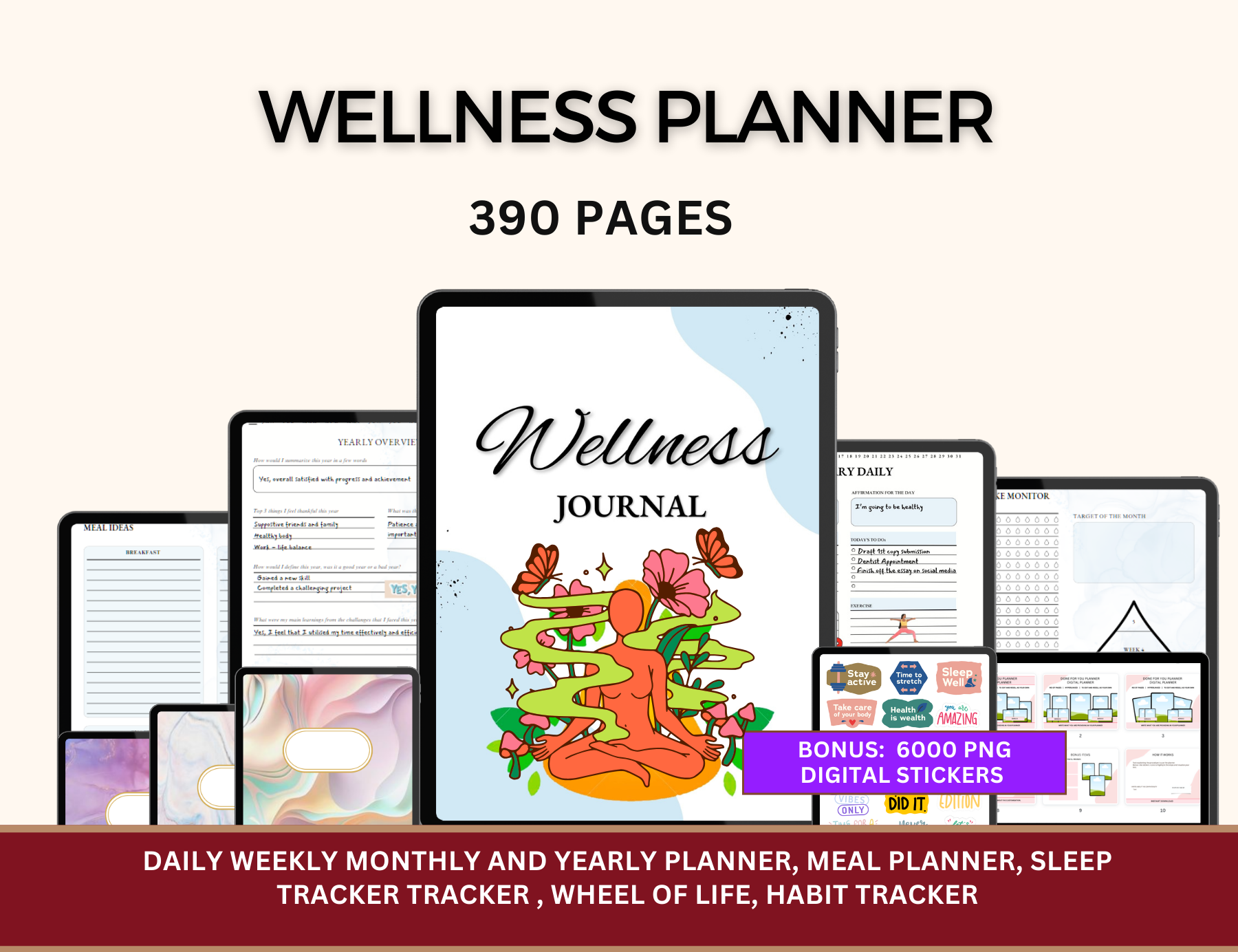 PLR Wellness Journal Resell Mindfulness Journal Plr Digital Journal Plr Digital Editable PLR Canva, PLR Planner, PLR Digital Planner, Canva Editable, Canva Planner Plr Goodnotes Planner Mindfulness Journal Anxiety Journal PLR Canva