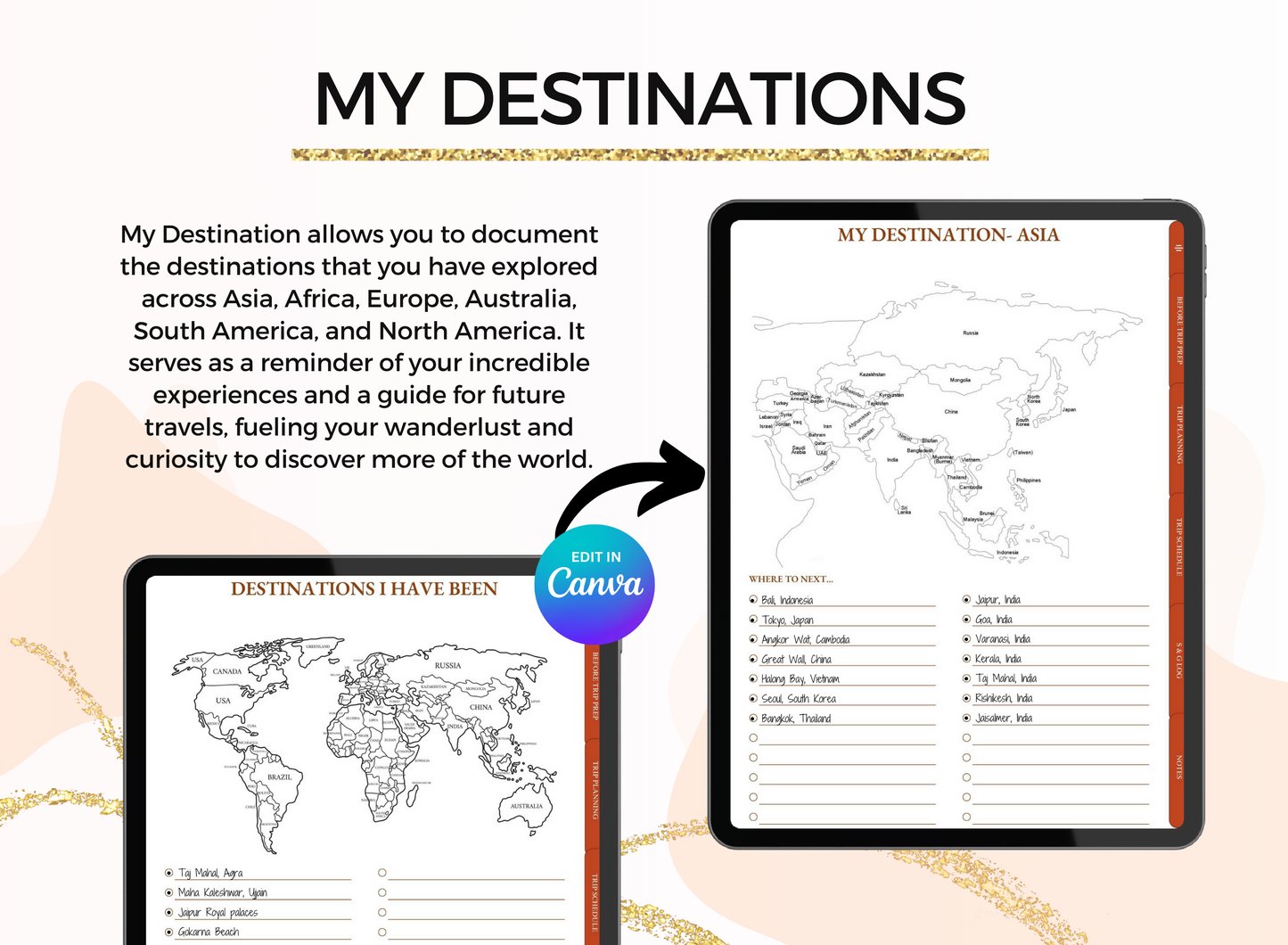 PLR Printable Travel Journal