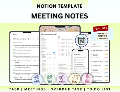 Notion Planner Essential Bundle, Notion dashboard, Notion template, Notion Tracker, Notion Productivity, Notion Task tracker