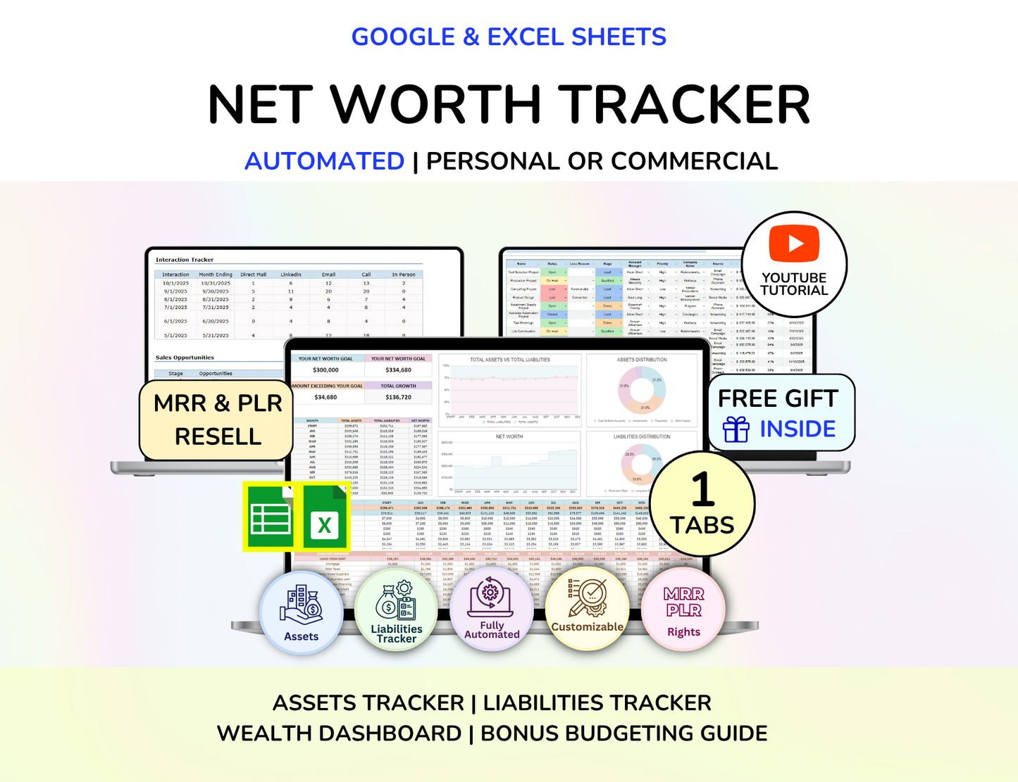 Smart Budget Spreadsheet Bundle Master Resell Rights