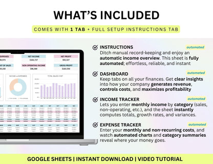 Sales Planner Bundle Inventory Tracker Order Tracker Invoice