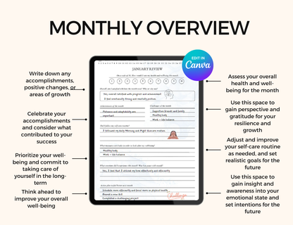 PLR Wellness Journal Resell Mindfulness Journal Plr Digital Journal Plr Digital Editable PLR Canva, PLR Planner, PLR Digital Planner, Canva Editable, Canva Planner Plr Goodnotes Planner Mindfulness Journal Anxiety Journal PLR Canva