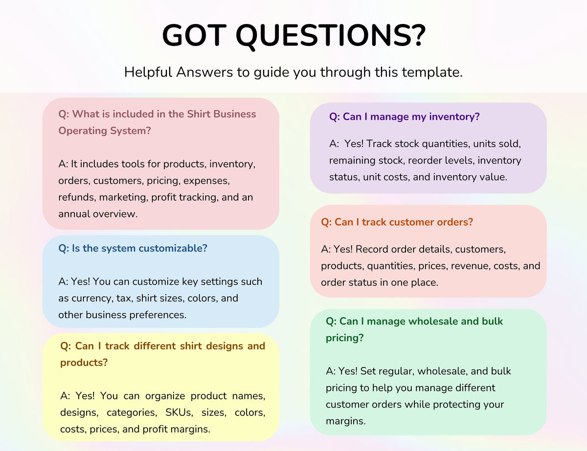 Tshirt Business Clothes Business Planner Log Apparel Templates