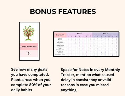 Habit Tracker Spreadsheet - Plant a Tree