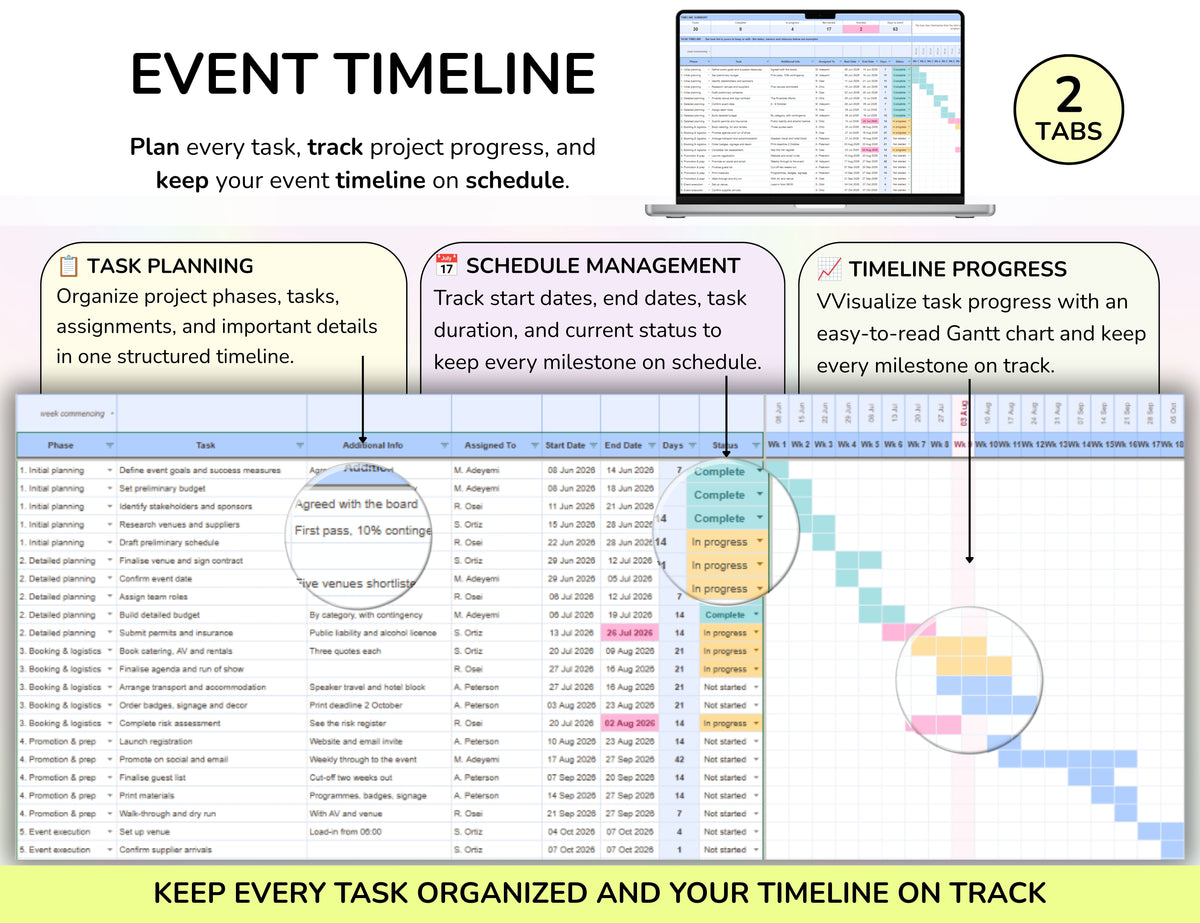 Event Planning Business Template, Party Planner, Event Management