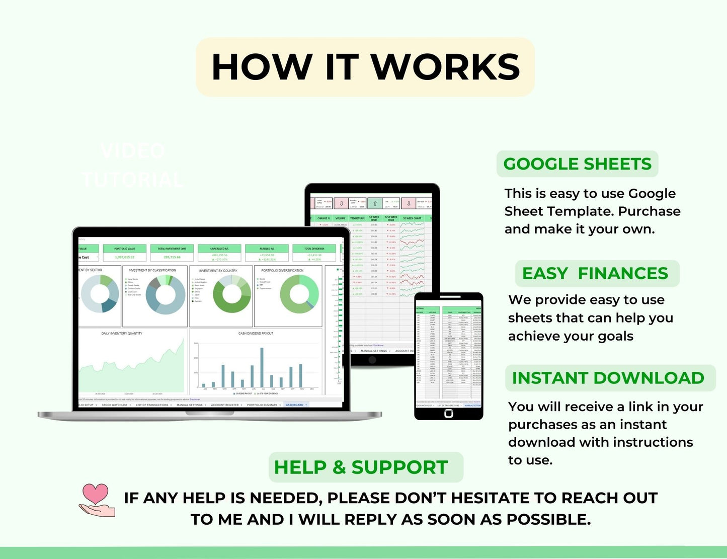 Stock Portfolio Tracker Spreadsheet